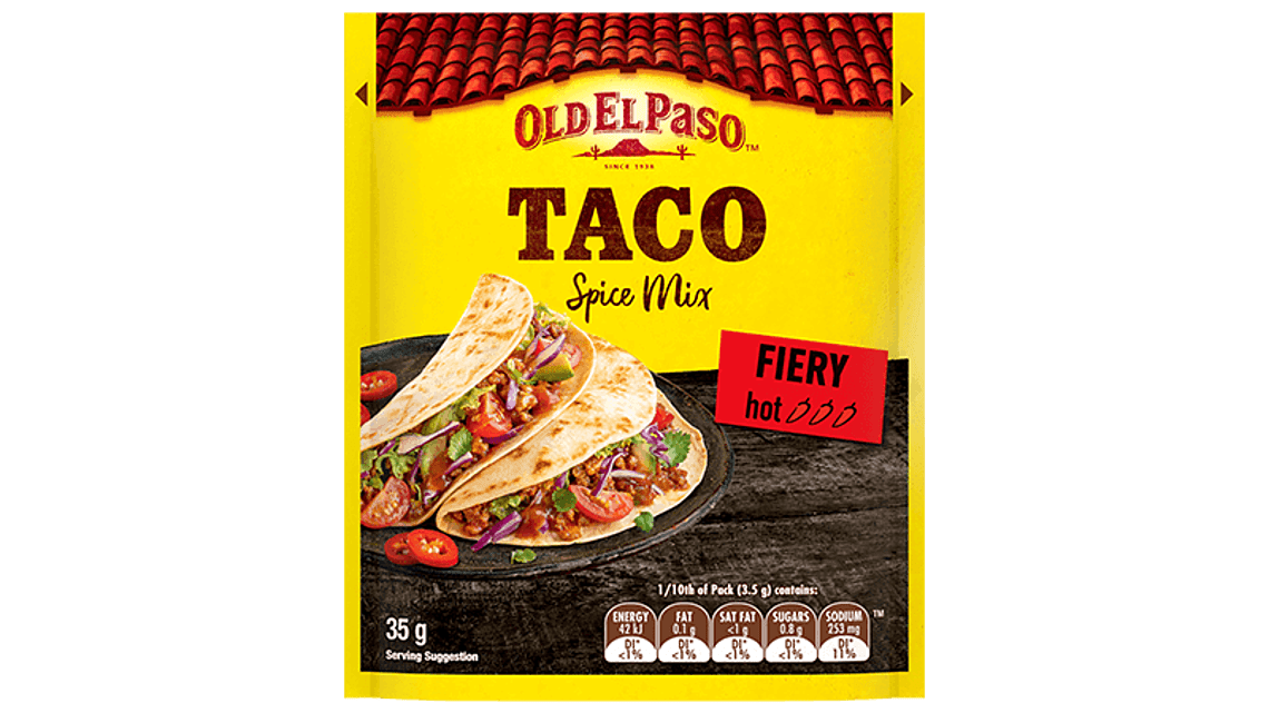Fiery Taco Spice Mix Old El Paso AU